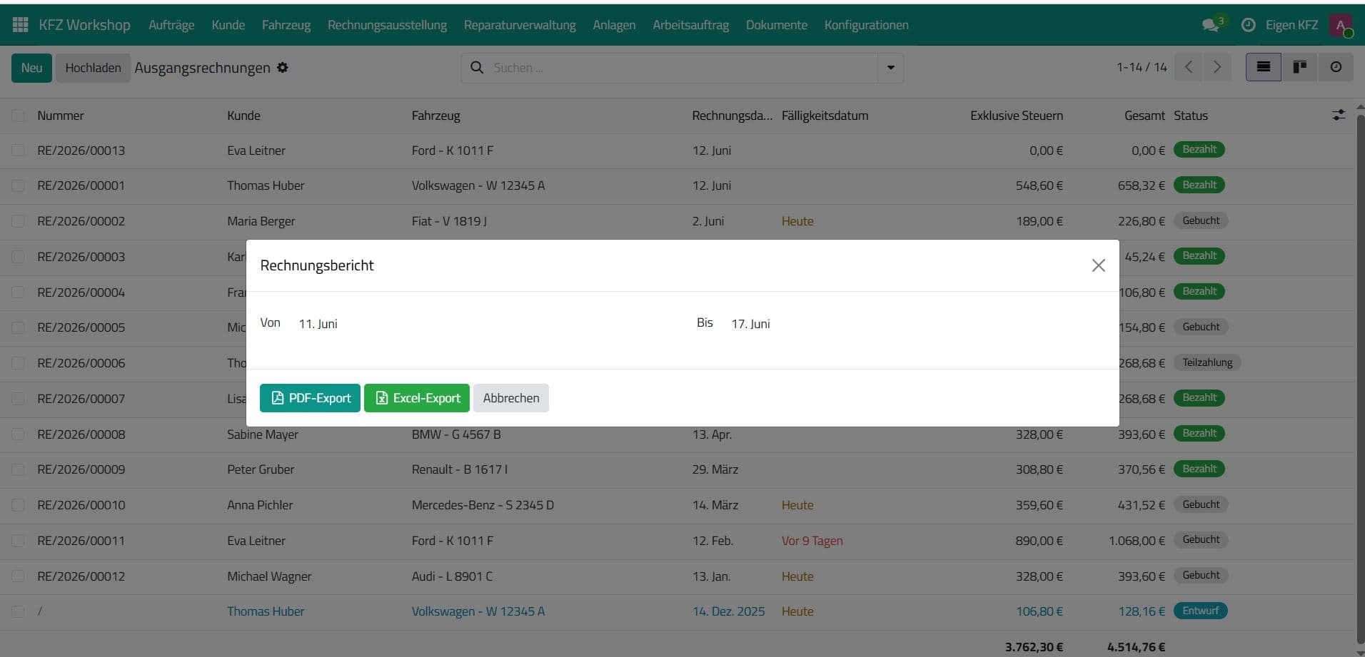 Reporting & Data Export